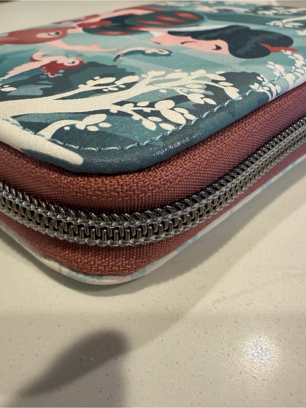 Loungefly Teal Blue Snow White Zip Wallet - Picture 5 of 5